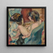 Woman with Dog - Jules Pascin — framed artwork on a wall