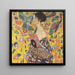 Woman with Fan - Gustav Klimt — framed artwork on a wall