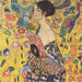 Woman with Fan - Gustav Klimt — artwork view