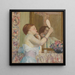 Woman with a Mirror - Frederick Carl Frieseke — framed artwork on a wall