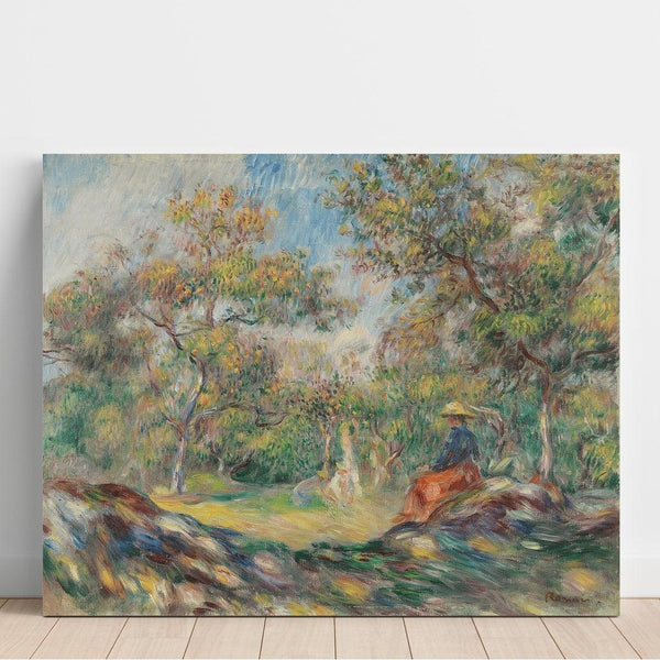 Reproduction of the painting Woman in a Landscape - Pierre-Auguste Renoir
