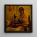 Woman of Tehuantepec - Germán Gedovius — framed artwork on a wall