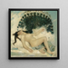 a Sleeping Woman with a Peacock - Léon François Comerre — framed artwork on a wall