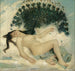 a Sleeping Woman with a Peacock - Léon François Comerre — artwork view