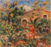 Woman and dog in a landscape - Pierre-Auguste Renoir — artwork view
