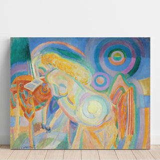 Femme nue lisant - Robert Delaunay | Reproduction Tableau Décoration murale affiche copie