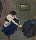 Woman Removing Her Shoes - Ernst Schiess — artwork view