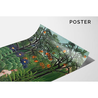 Femme se promenant dans une forêt exotique - Henri Rousseau | Reproduction Tableau Décoration murale affiche copie