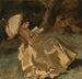 a Woman Holding an Umbrella - French School — artwork view