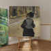 Reproduction of the painting of a woman seen from behind (Museum visit) - Edgar Degas