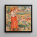 Women in the Fields - Pierre-Auguste Renoir — framed artwork on a wall