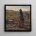 Women Cutting Heather - Jens Vige — framed artwork on a wall