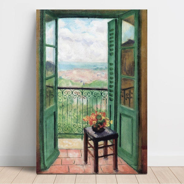 Reproduction of the painting Open window overlooking the Bay of Algiers - Albert Marquet
