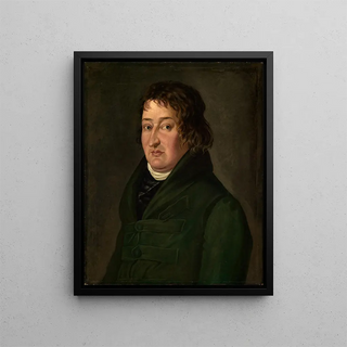 Portrait of architect Friedrich Weinbrenner - Feodor Iwanowitsch Kalmück — framed artwork on a wall
