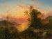 Costa de la Guaira painting at sunset - Ferdinand Bellermann — artwork view
