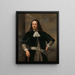 Marine officer portrait probably vice admiral Aert van Nes 1626-1693 - Ferdinand Bol — framed artwork on a wall