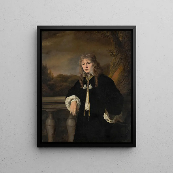 Portrait of a Young Man - Ferdinand Bol — framed artwork on a wall