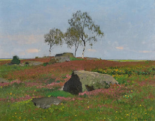 Silver Birches in a Landscape - Ferdinand Brunner — artwork view
