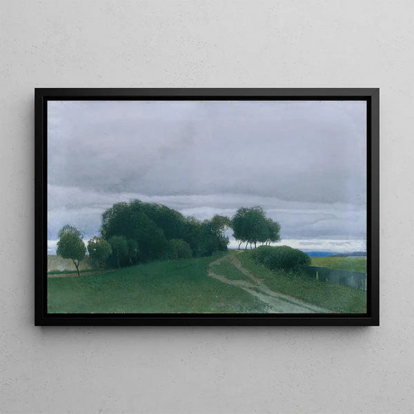 Evening Trouble - Ferdinand Brunner — framed artwork on a wall