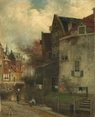 Urban landscape painting - Ferdinand Carl Sierich — artwork view