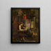Young artist in a studio - Ferdinand de Braekeleer II — framed artwork on a wall