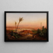 View of a part of the Oran plain - Ferdinand Duboc — framed artwork on a wall