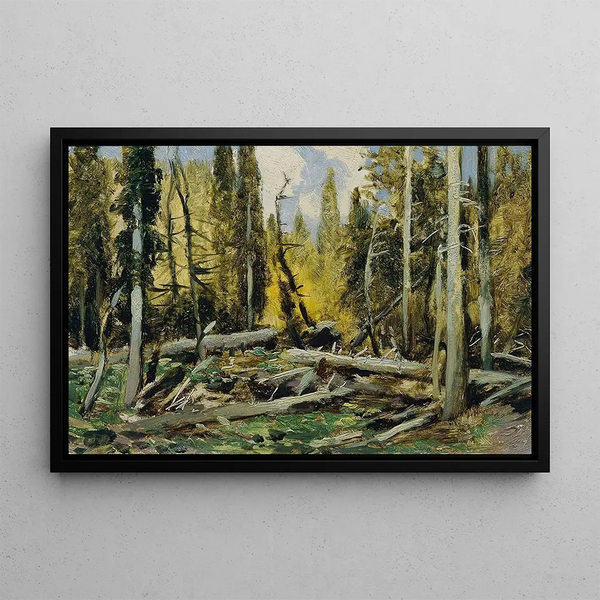 Forest of Bohemia - Ferdinand Engelmüller — framed artwork on a wall