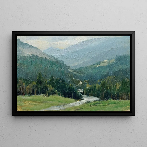 Erzgebirge Painting - Ferdinand Engelmüller — framed artwork on a wall