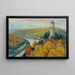 Moldau Painting - Ferdinand Engelmüller — framed artwork on a wall
