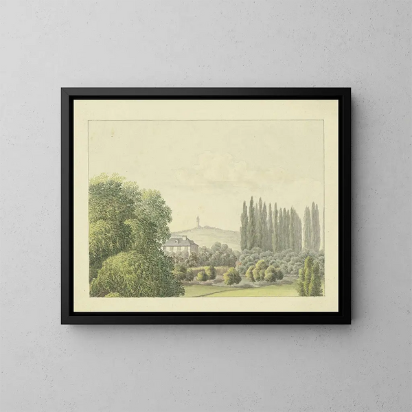 Ferdinand Fellner's View of the family house in Frankfurt am Main - Ferdinand Fellner — framed artwork on a wall