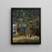 Maples near Ischl - Ferdinand Georg Waldmüller — framed artwork on a wall