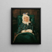 Aloisia Eltz in an armchair - Ferdinand Georg Waldmüller — framed artwork on a wall