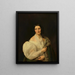 Barbara von Schickh as the wife of Wolfgang Ritter von Manner - Ferdinand Georg Waldmüller — framed artwork on a wall