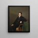 Portrait of Sigmund Caspar Fischer - Ferdinand Georg Waldmüller — framed artwork on a wall