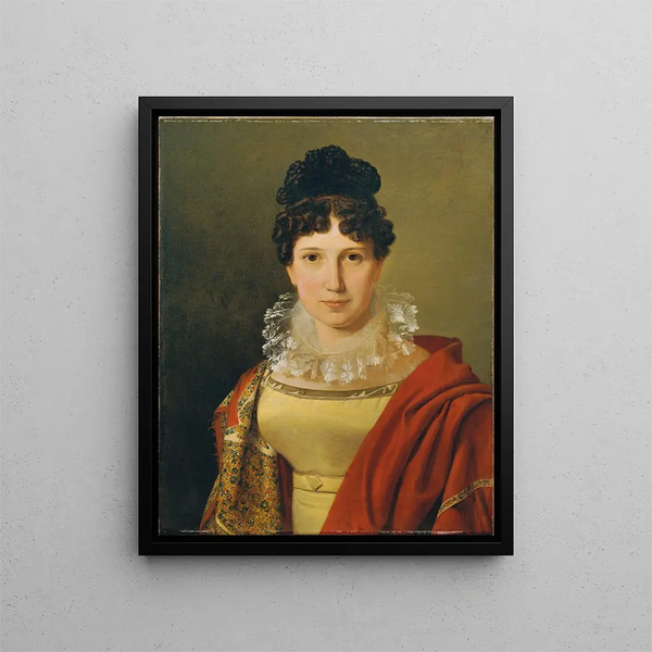 Catharina Freifrau de Koudelka - Ferdinand Georg Waldmüller — framed artwork on a wall