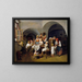 Morning of Christmas - Ferdinand Georg Waldmüller — framed artwork on a wall