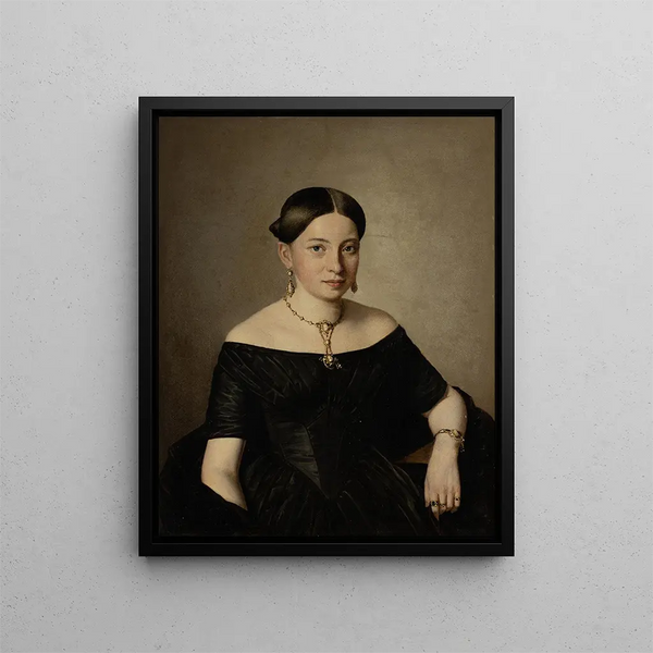 Countess Dimitri Tatischeff - Ferdinand Georg Waldmüller — framed artwork on a wall