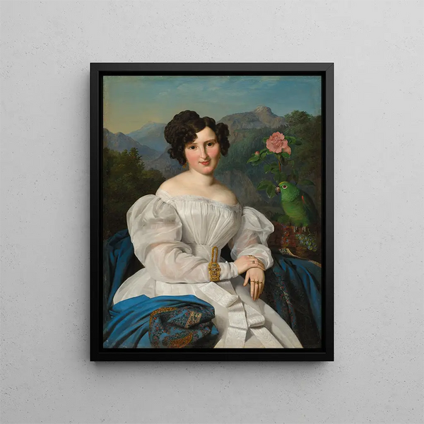Countess Széchenyi - Ferdinand Georg Waldmüller — framed artwork on a wall