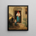 L'enfant de bonne humeur - Ferdinand Georg Waldmüller — framed artwork on a wall