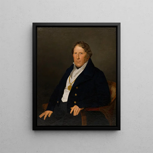 The ship's captain Mathias Feldmüller - Ferdinand Georg Waldmüller — framed artwork on a wall