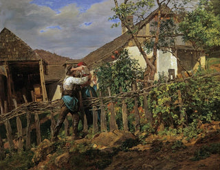 Les Voisins - Ferdinand Georg Waldmüller — artwork view