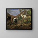 Les Voisins - Ferdinand Georg Waldmüller — framed artwork on a wall