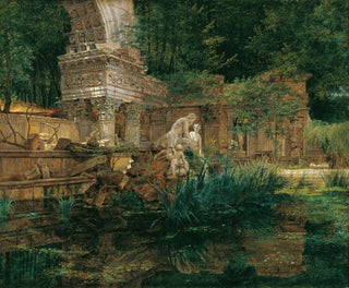 La ruine romaine à Schönbrunn - Ferdinand Georg Waldmüller — artwork view