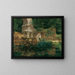 La ruine romaine à Schönbrunn - Ferdinand Georg Waldmüller — framed artwork on a wall
