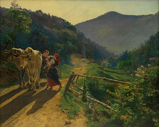 The Time of Roses - Ferdinand Georg Waldmüller — artwork view