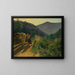 The Time of Roses - Ferdinand Georg Waldmüller — framed artwork on a wall