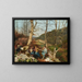 Early Spring Painting in the Vienna Woods - Ferdinand Georg Waldmüller — framed artwork on a wall