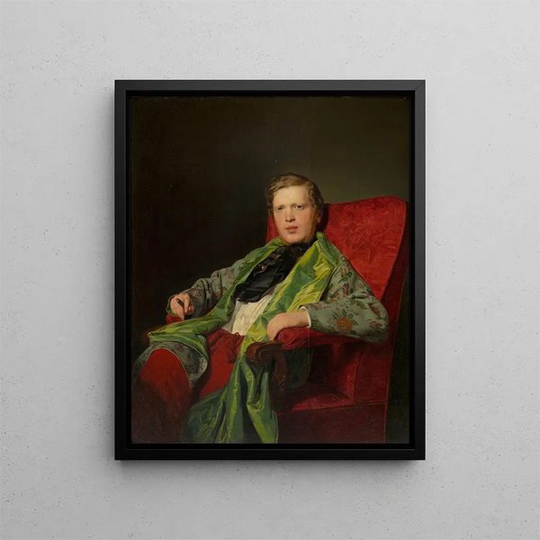 Emanuel Ritter von Neuwall 1813-1879 - Ferdinand Georg Waldmüller — framed artwork on a wall