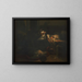 Exhausted strength - Ferdinand Georg Waldmüller — framed artwork on a wall