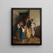 Les adieux des marraines après la confirmation - Ferdinand Georg Waldmüller — framed artwork on a wall